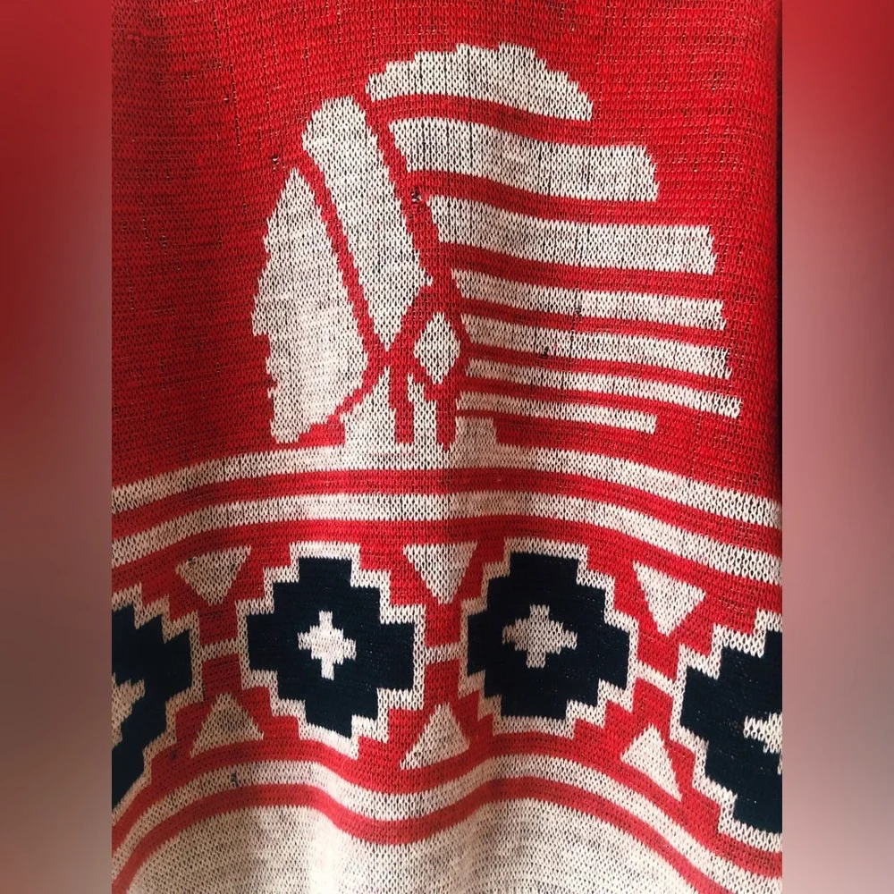 Vintage 70s 80s RARE Pendleton Wool Sweater with Western Motif - Picture 2 of 12